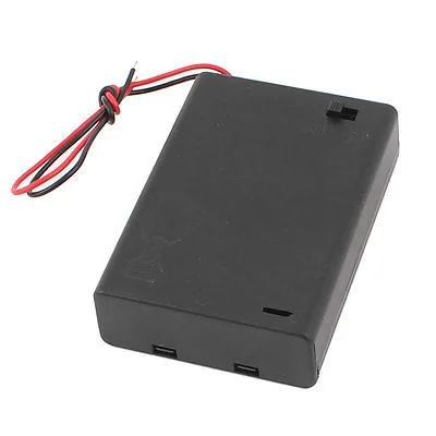 AA Battery Holder 3 Cells + On/Off Switch