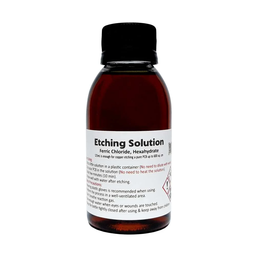 PCB Etching Solution Acid, Ferric Chloride Hexahydrate 125mL