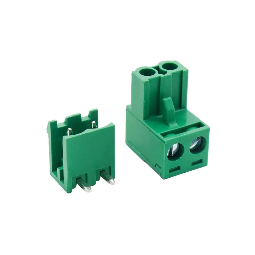 Pluggable Terminal Block 2 Pin 5.08mm Pitch KF2EDGR-5.08-2P Right Angle Pin