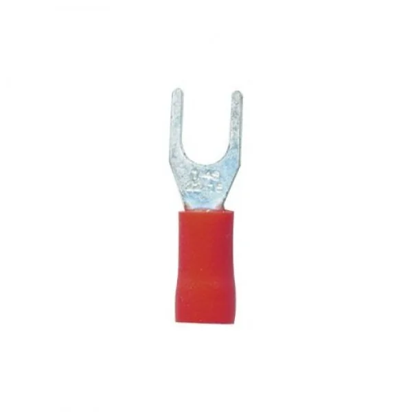 SVS1.25-4 Insulated Fork Terminal (10Pcs)