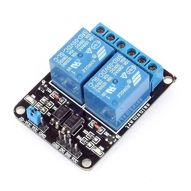 Relay Module 2 Channel 5V Active Low Trigger | Voltx Store | Voltx ...