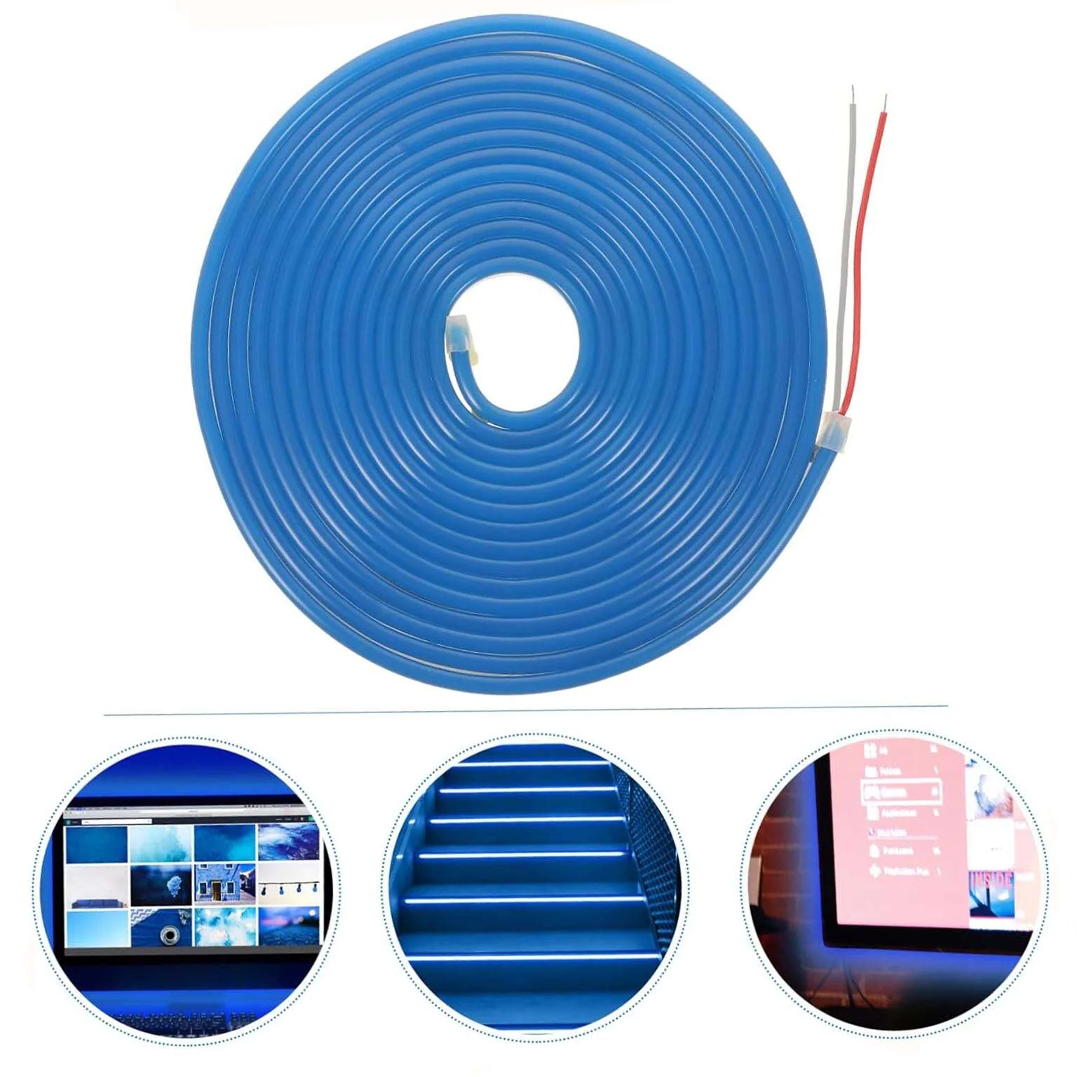 Neon Flexible LED Strip Light 5M (Blue) 12VDC