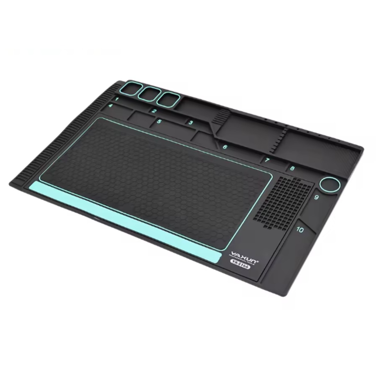 YX-S166 Silicone Soldering Pad Heat Resistant 377x577mm (BLACK)