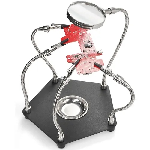TE-806 Third Hand PCB board Holder with Magnifier
