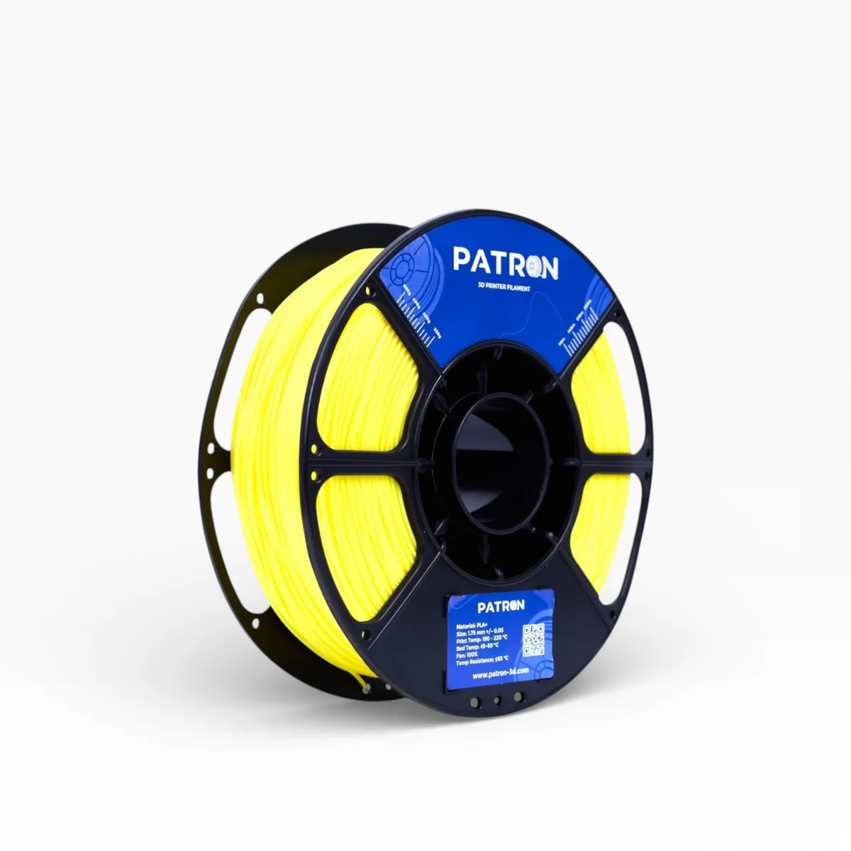 PATRON (Yellow) PLA+ Filament 1.75mm 1Kg Roll for 3D Printer