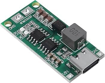 3S 12.6V 2A 18650 Lithium Battery Charger Module USB Type c