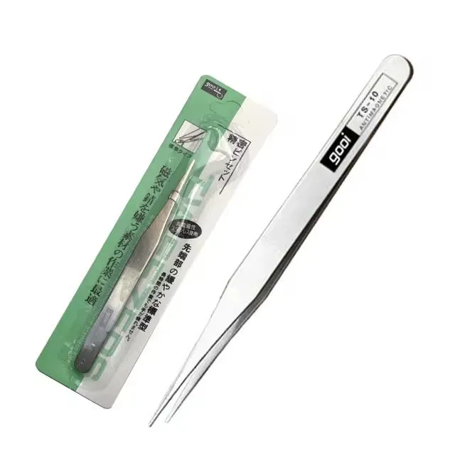 TS-10 Stainless Steel Straight Tweezer