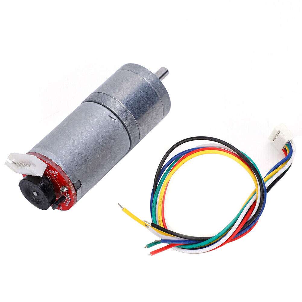 GA25-370 DC Gear Motor with Encoder 12V 280 RPM With Cable