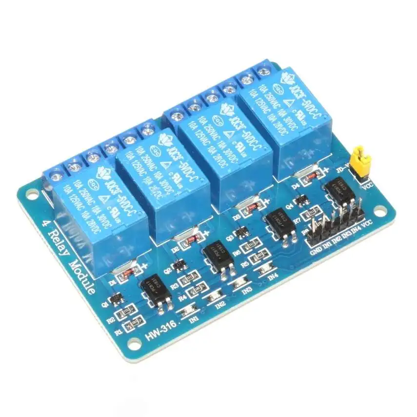 Relay Module 5V (4 Channel) Active Low Trigger | Voltx Electronics