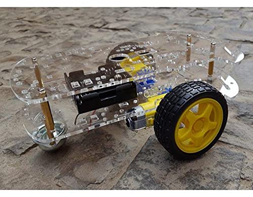 2WD car Robot Platform Chassis Only - Clear