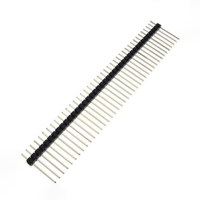 Pin Headers Male 2.54mm : 40 Pin, Straight, Black,15mm