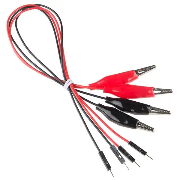 Crocodile Clip to Male Wires 1 Pcs - 35cm