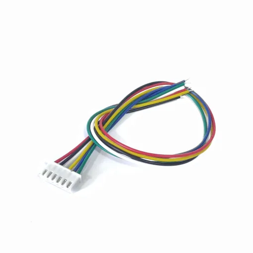 Data Cable JST 6 Pin 2.54mm 24AWG 25cm One Side Terminal