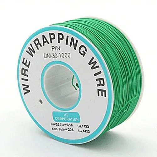 30 AWG Wrapping Wire 0.25mm - Green