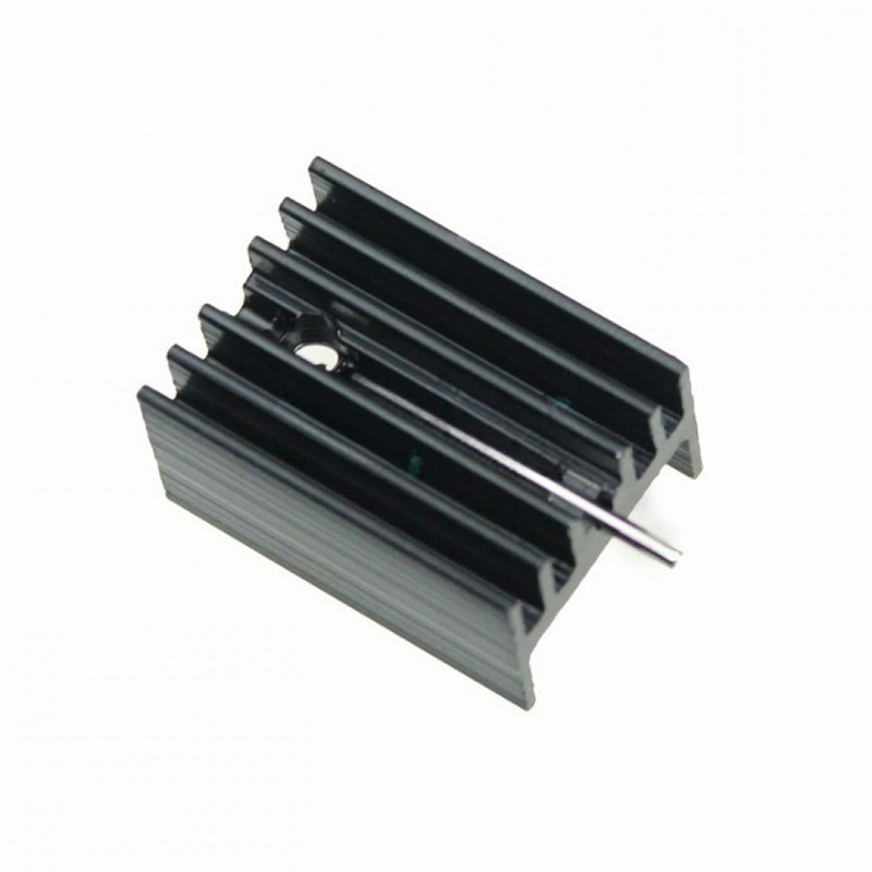 Aluminium Heatsink 20x15x10mm For TO-220 - Black