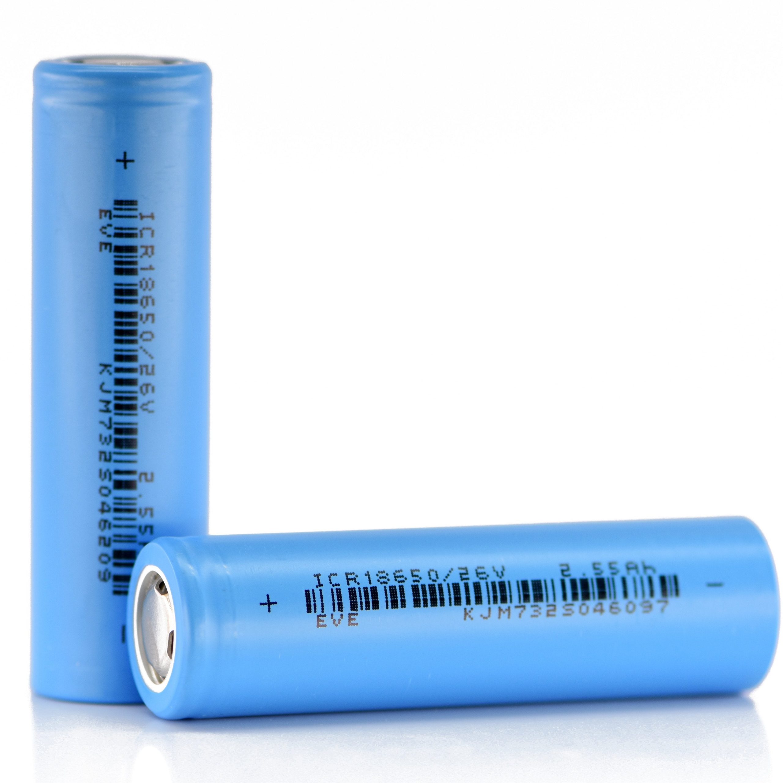EVE ICR18650 Li-ion Rechargeable 18650 Battery 3.6V 14.3A 2550mAh ORIGINAL (NEW)