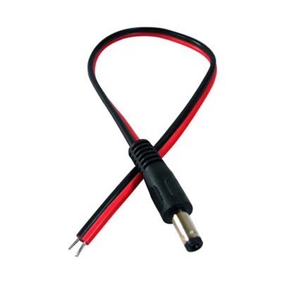 Male DC Power Socket Jack Prewired