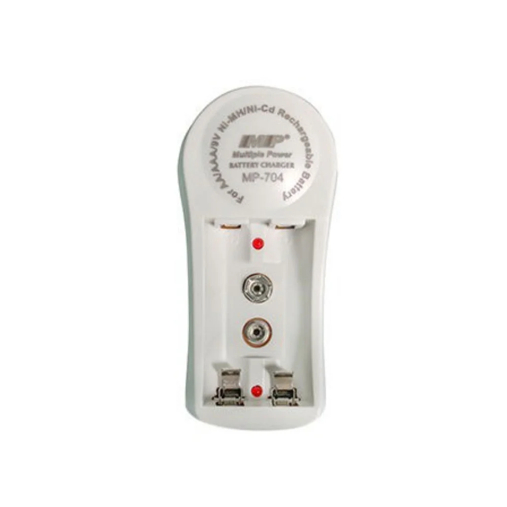 MP-704 Battery Charger for AA, AAA, and 9V Batteries