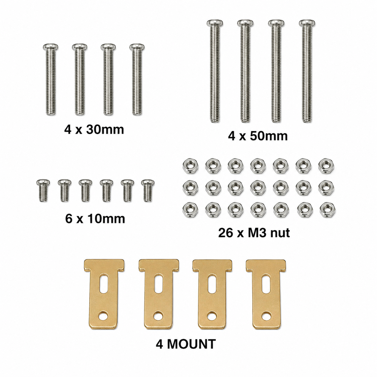 2WD Robot Car Assembly Screws & Mounting