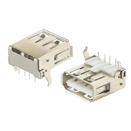 PCB Solder Female Type A USB Connector Right Angle 4 Pin USB-231-ARY